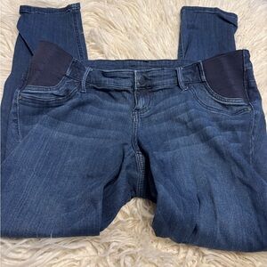 Indigo Blue Women's Dark Wash Maternity Jeans